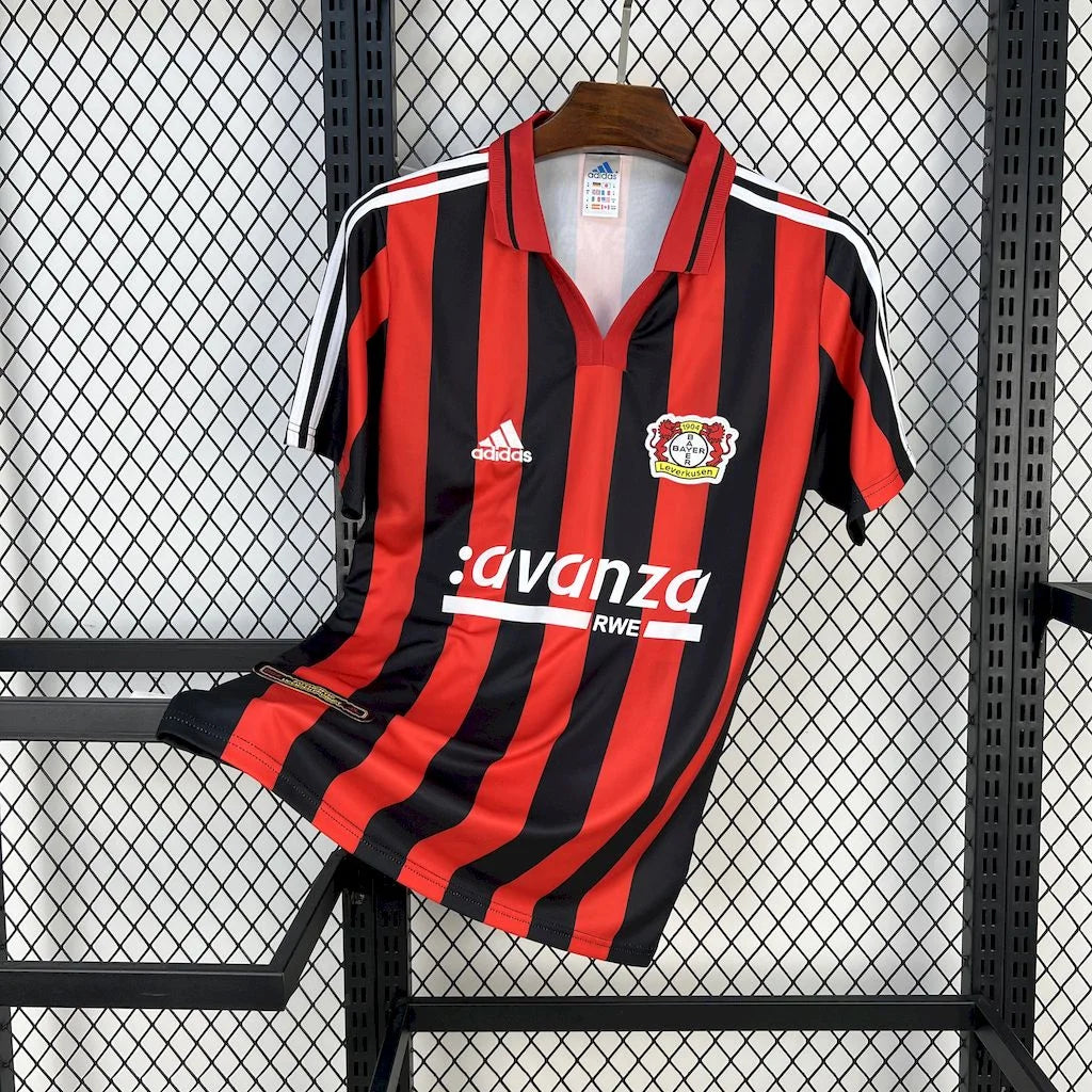 Bayer Leverkusen maillot foot 2000 2001 retro
