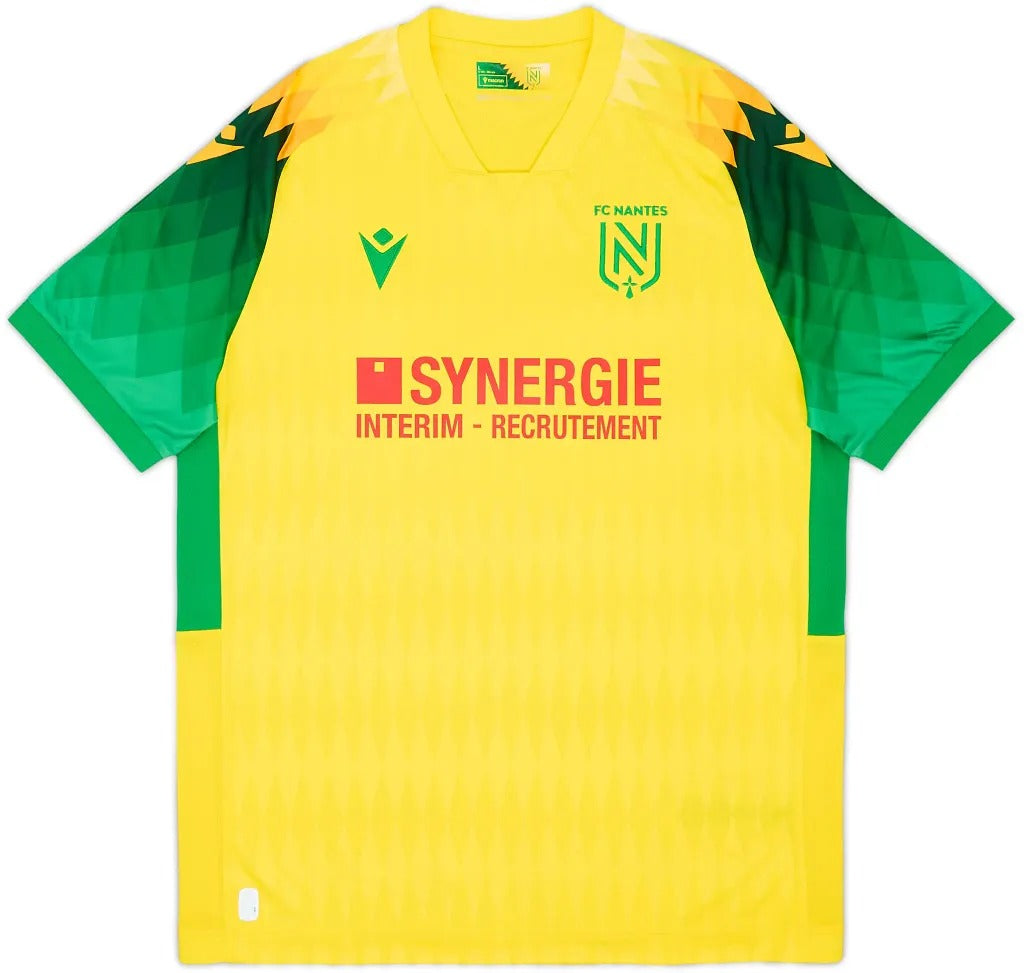 FC Nantes maillot foot domicile 2026 2027 jaune et vert