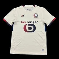 Lille LOSC maillot foot extérieur 2026 2027 blanc col bleu marine