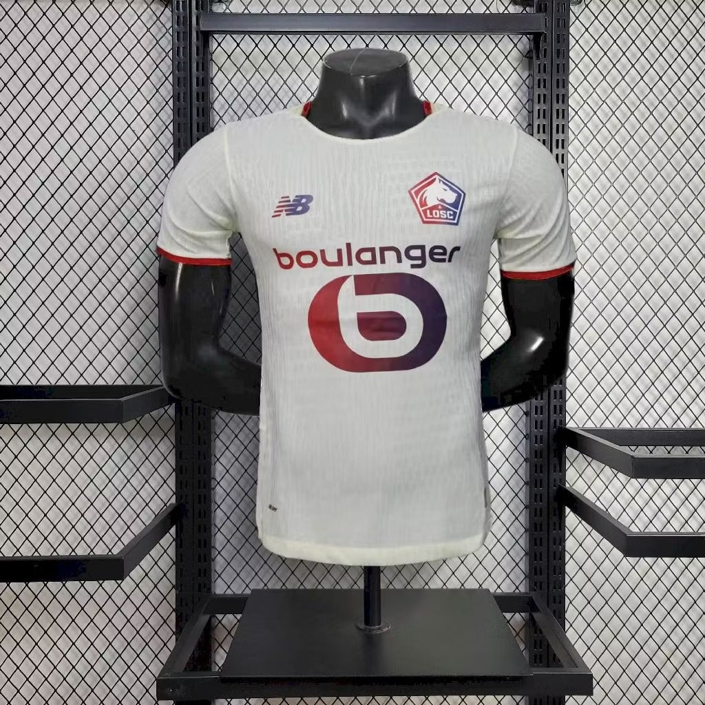 Lille LOSC maillot foot third 2026 2027 blanc et rouge