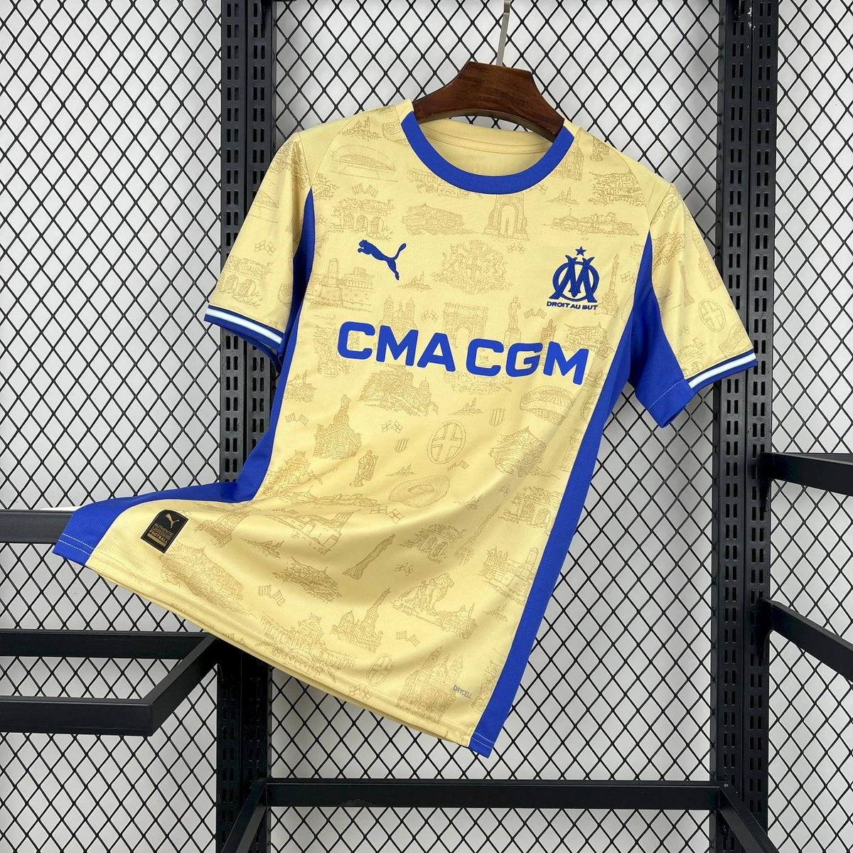 Olympique de Marseille OM maillot foot concept 2025 2026 jaune