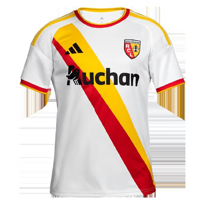 RC Lens maillot foot third 2026 2027 blanc bande sang et or