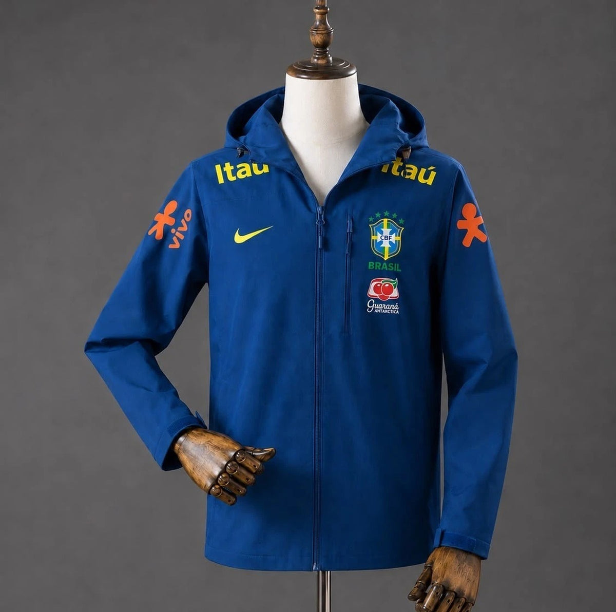 Veste Brésil Coupe-Vent Bleu 2024 2025