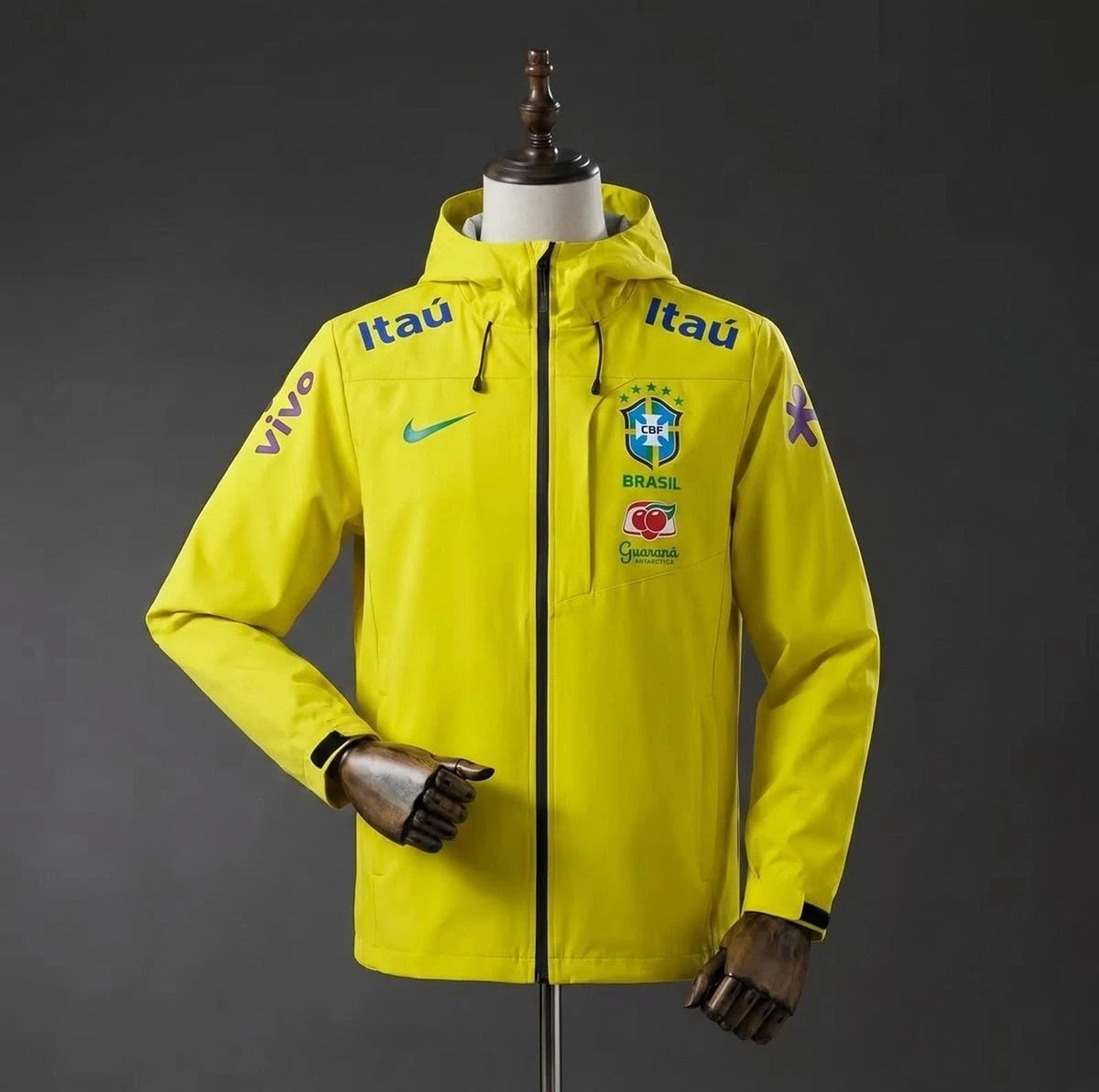 Veste Brésil Coupe-Vent Jaune 2024 2025